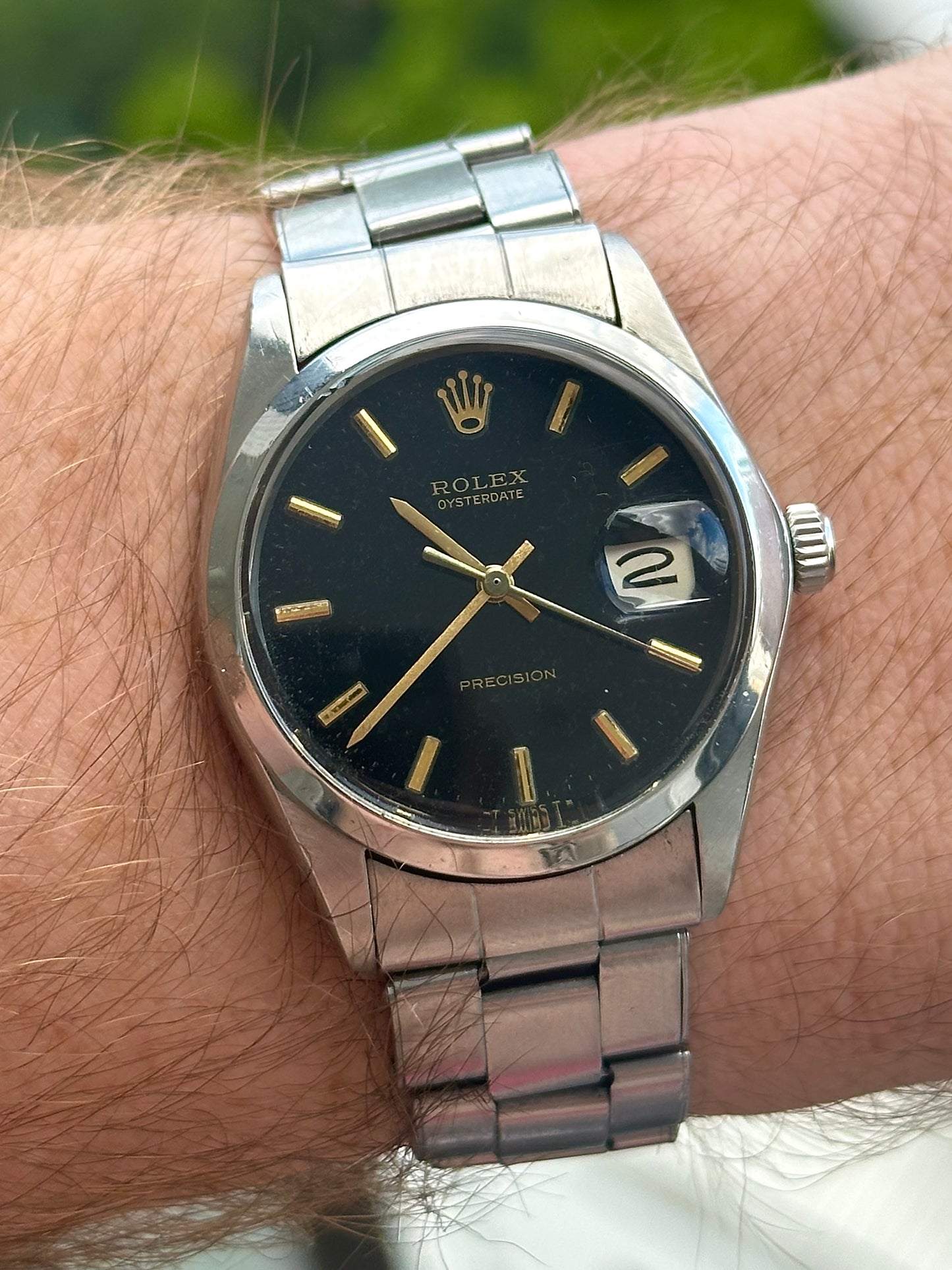 Rolex OysterDate Precision 1972 Full Set Box, Papers and Original Purchase Receipt