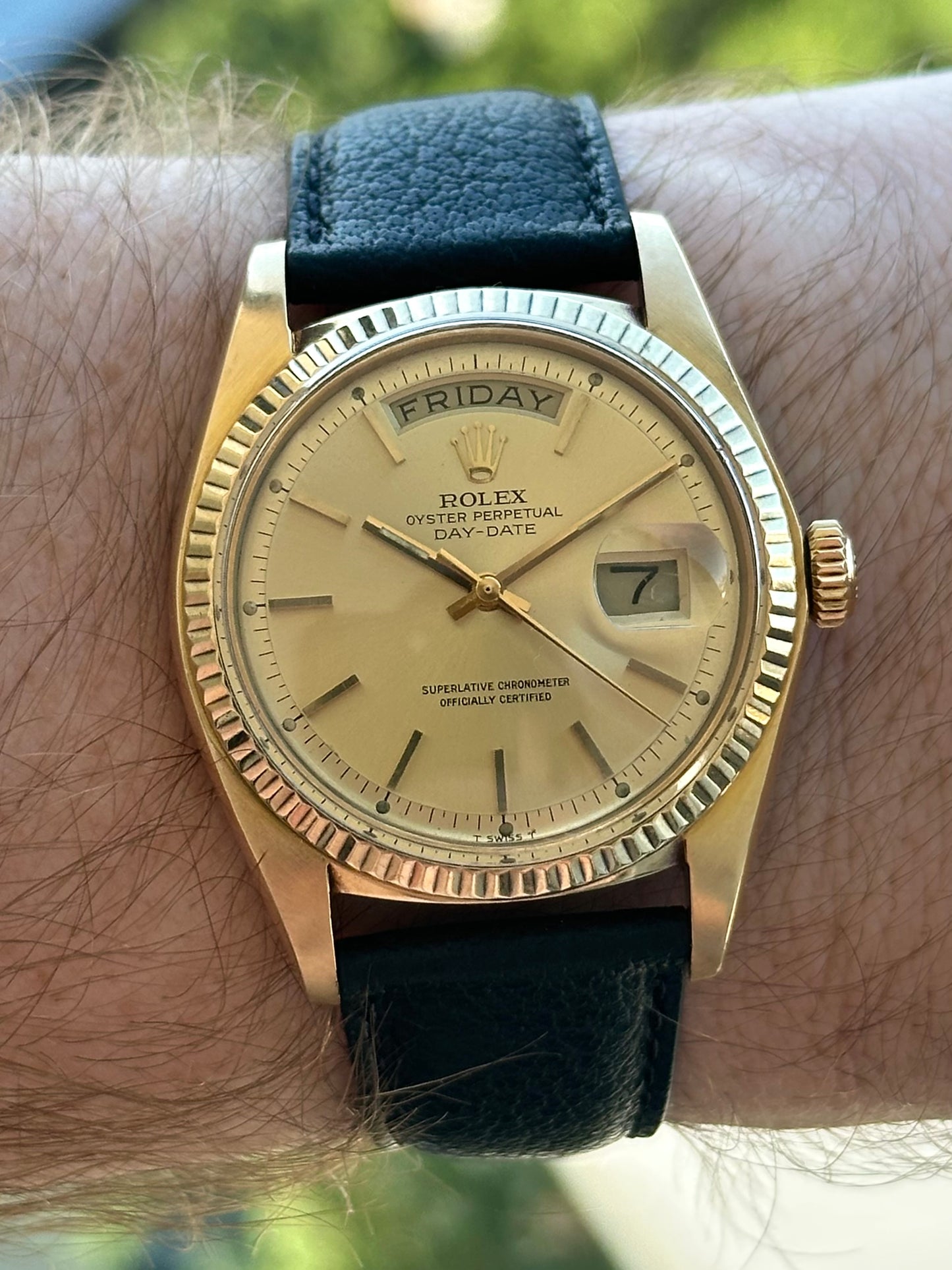 Rolex Day Date 1803 Pie Pan Tritium Dial 1974