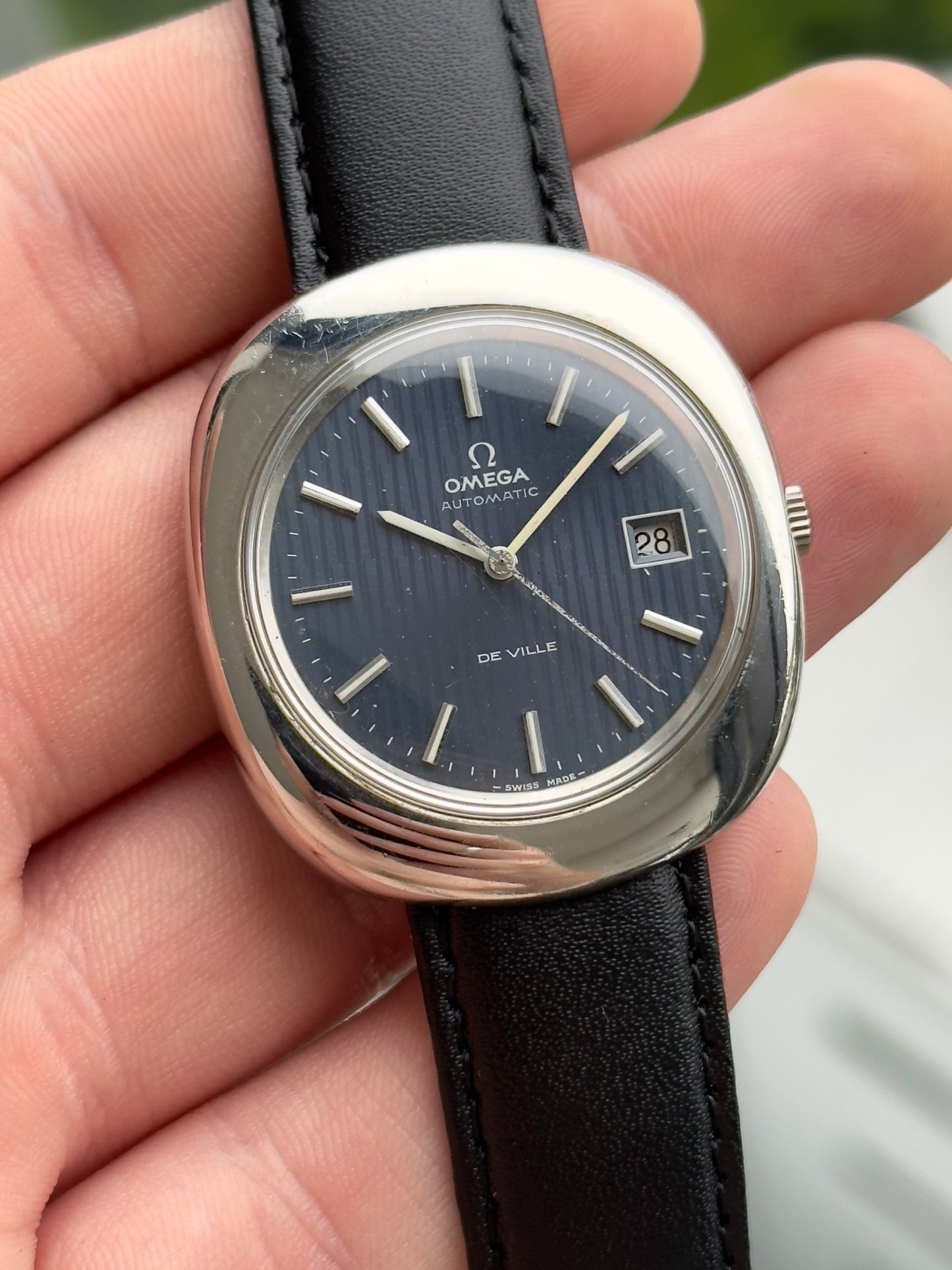 Omega De Ville Jumbo Blue Texture Dial