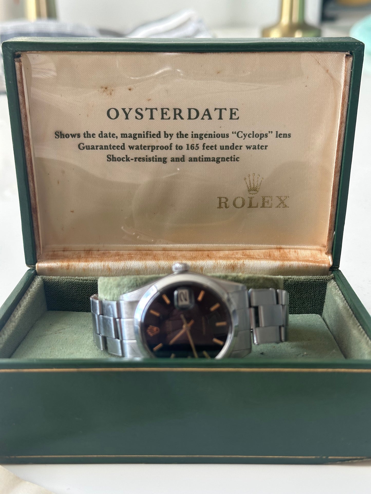 Rolex OysterDate Precision 1972 Full Set Box, Papers and Original Purchase Receipt