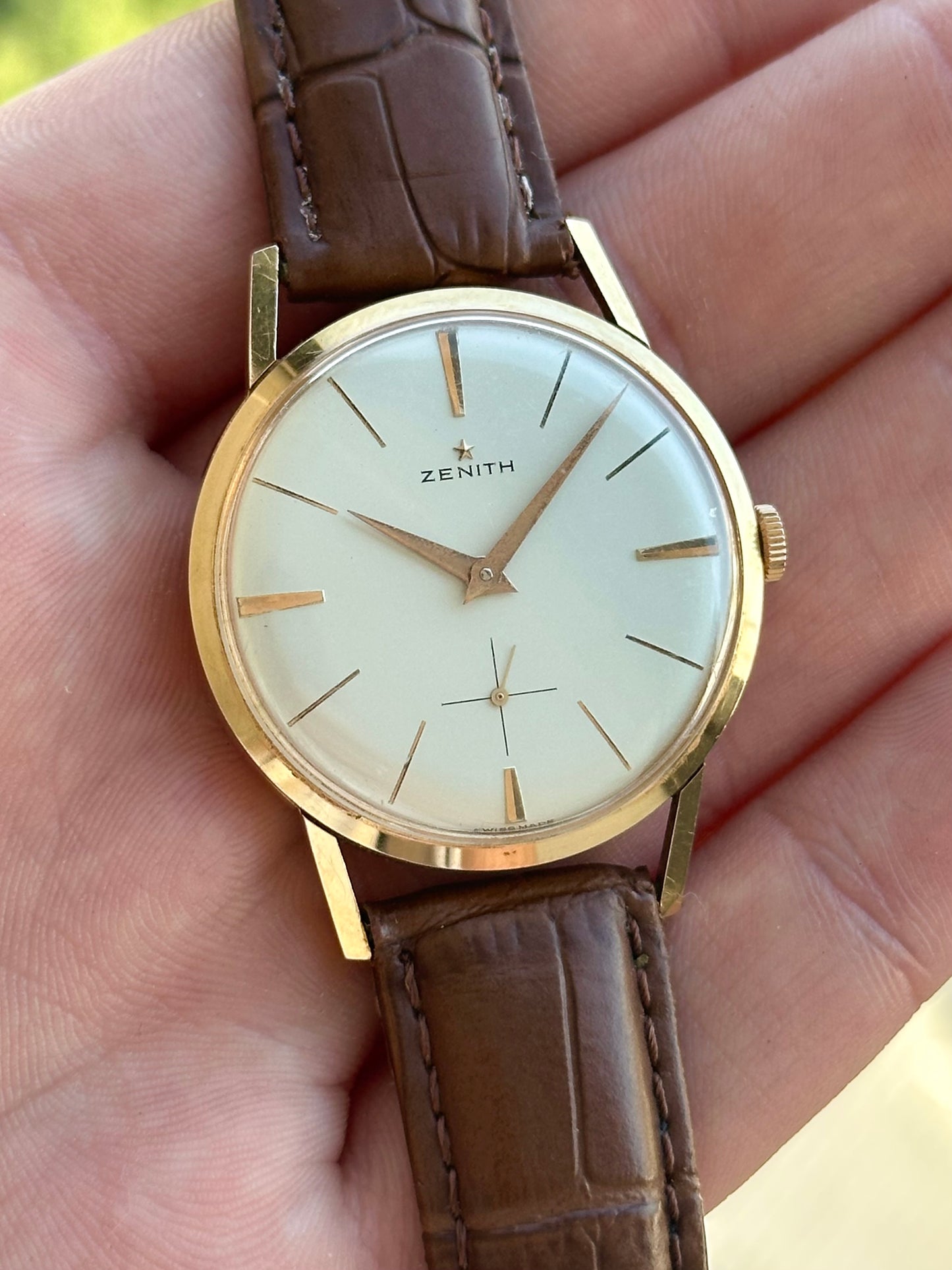 Zenith Stellina 1960s 36mm Solid 18k Gold