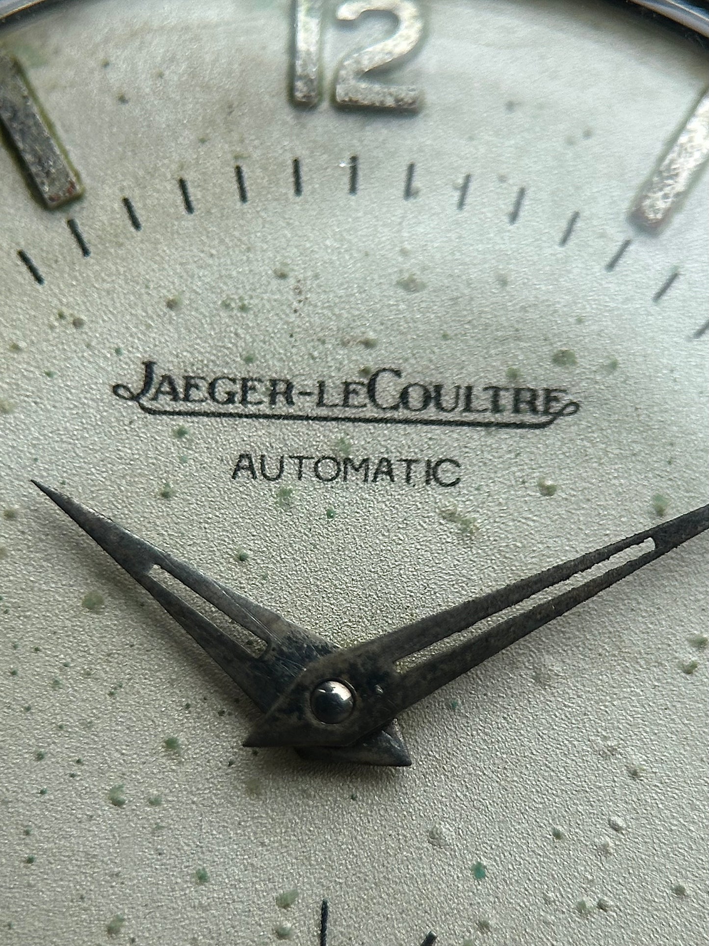 Jaeger Le-Coultre Zebra Date Wheel Sub-Seconds Bumper