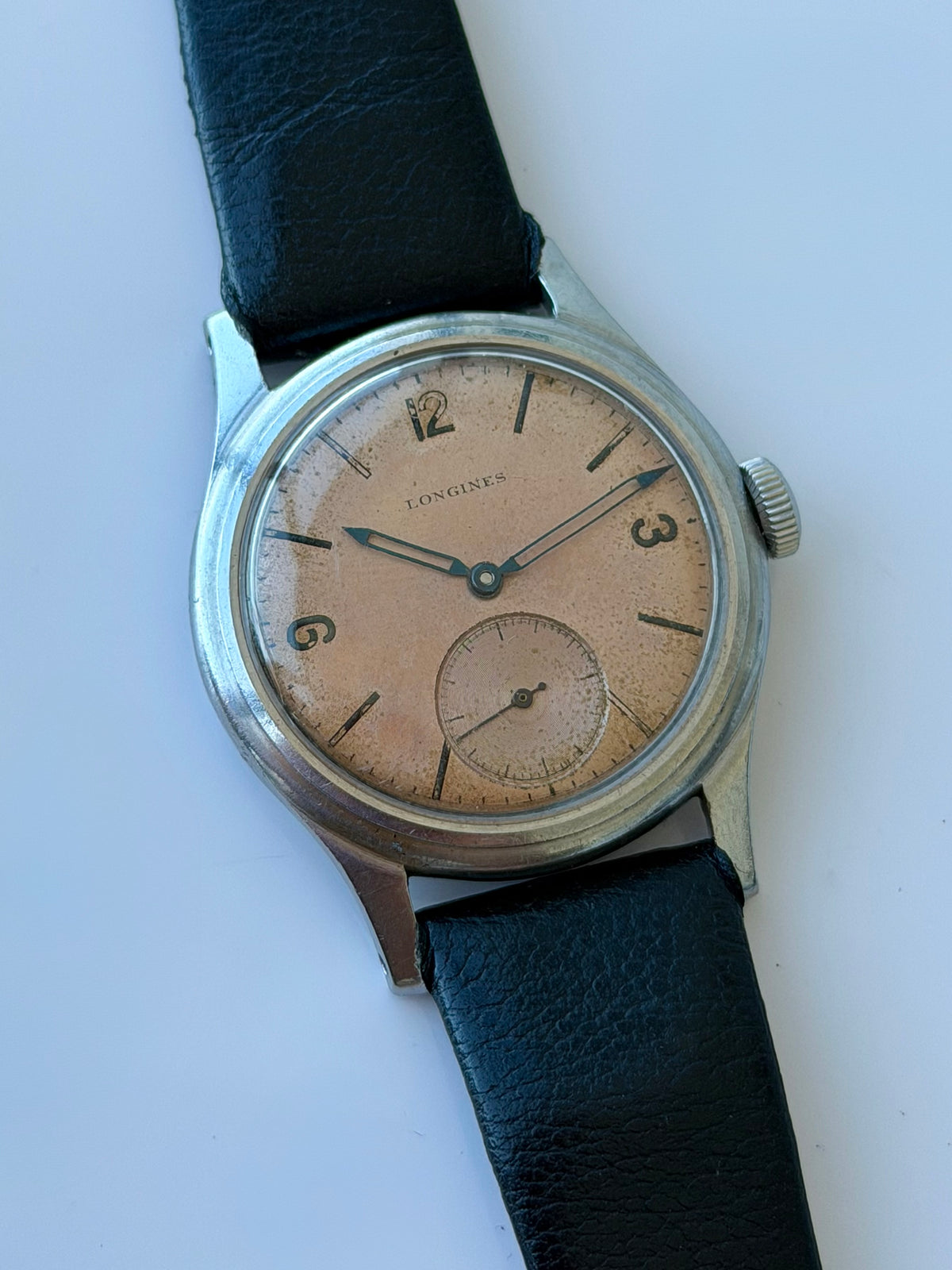 Longines Calatrava Sub Seconds 1945 Salmon Dial