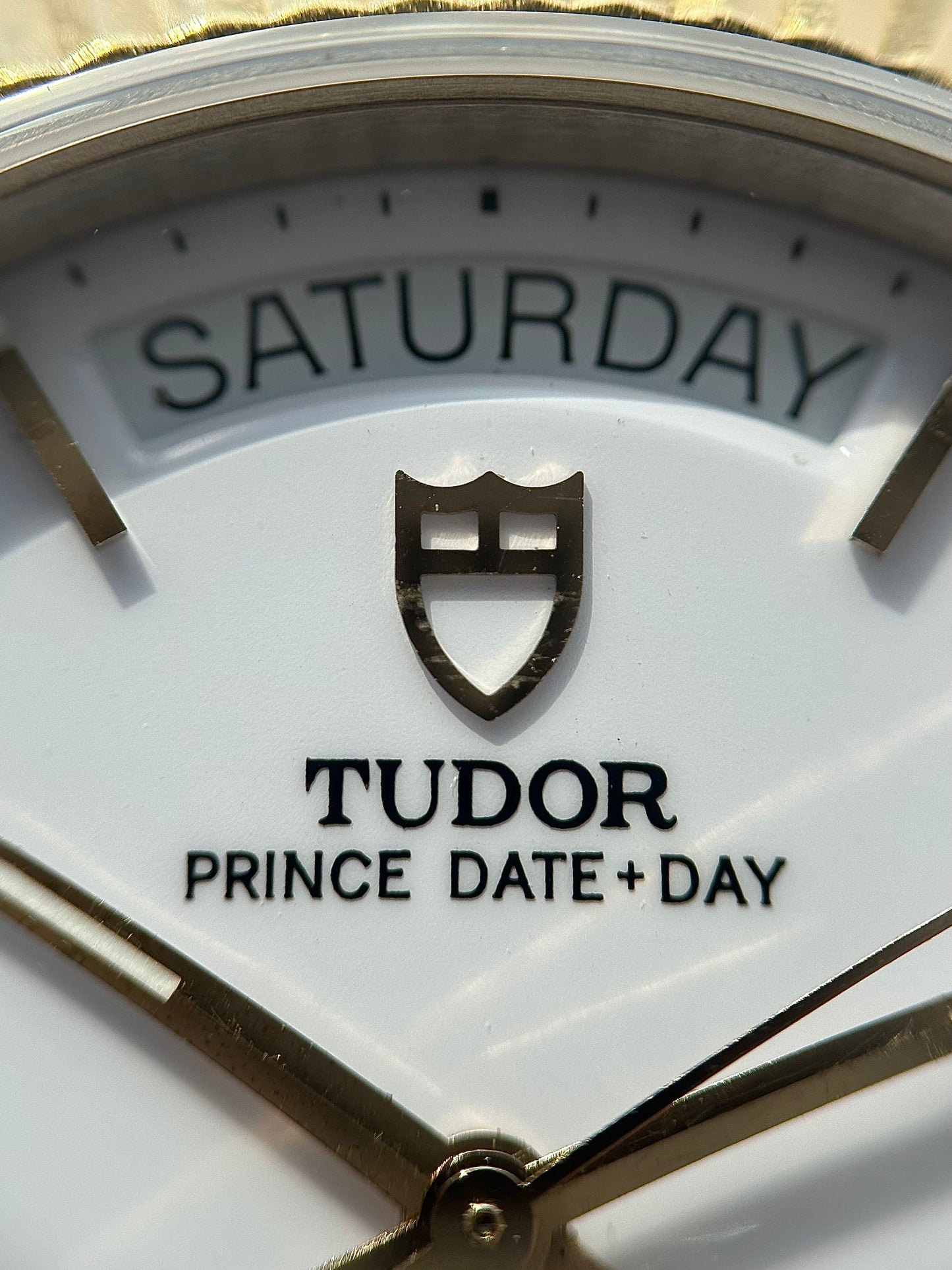 Tudor Date Day White Dial