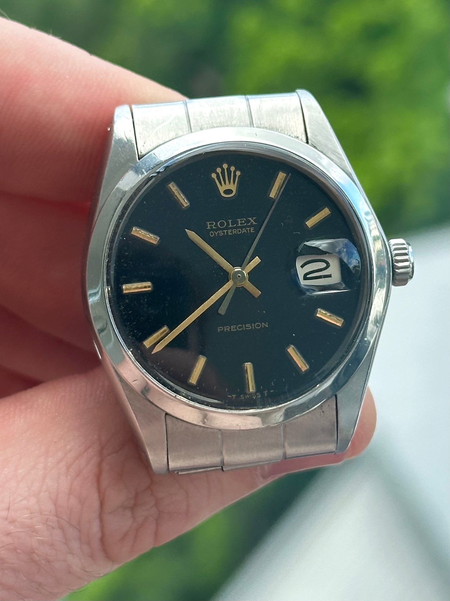 Rolex OysterDate Precision 1972 Full Set Box, Papers and Original Purchase Receipt