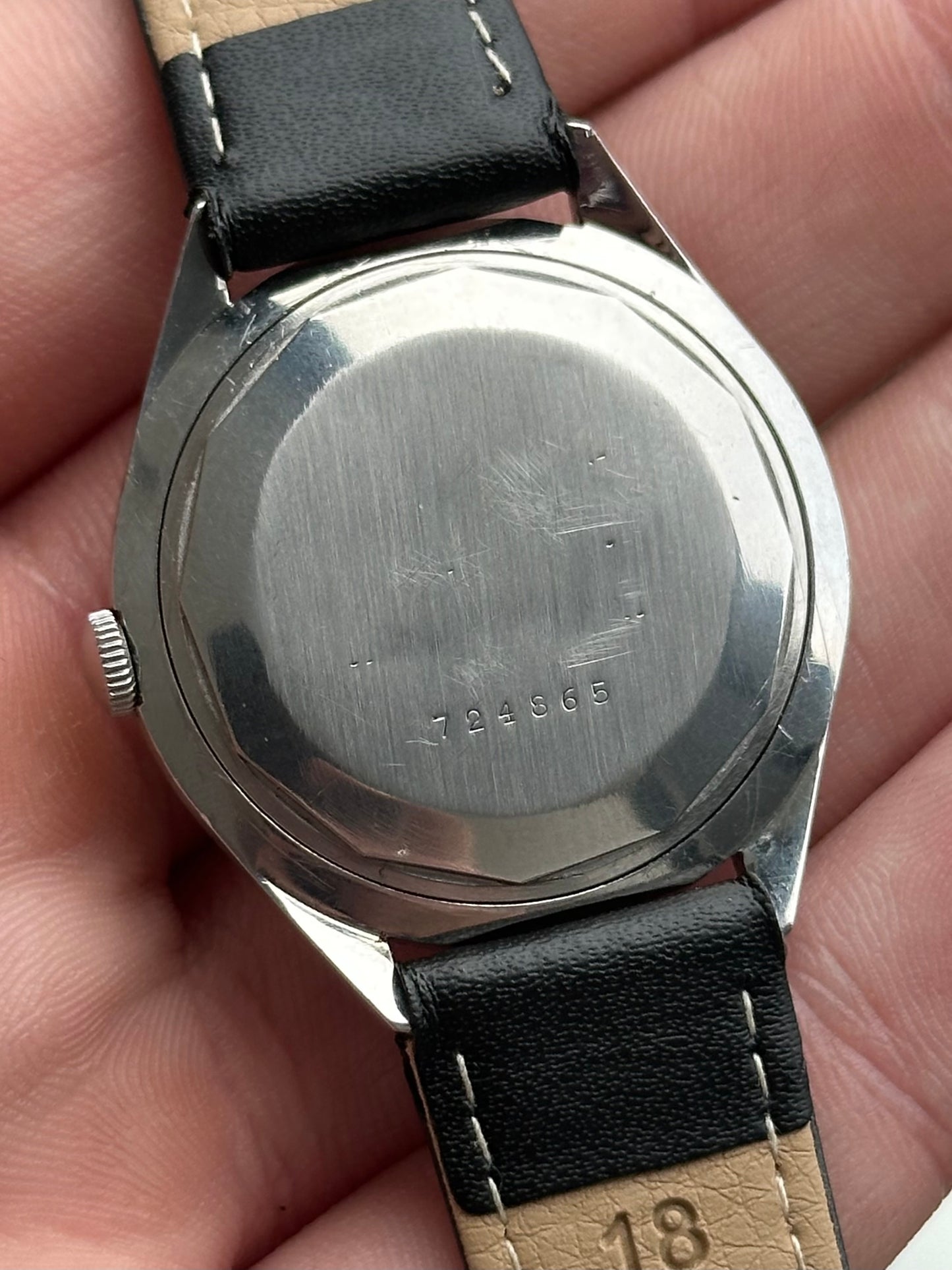 Jaeger Le-Coultre Zebra Date Wheel Sub-Seconds Bumper