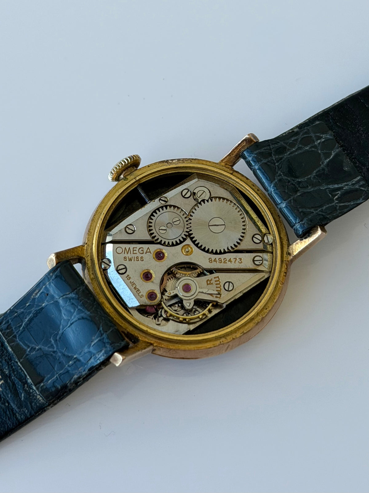 Omega Sub Seconds Dress 1939 9k Rose Gold