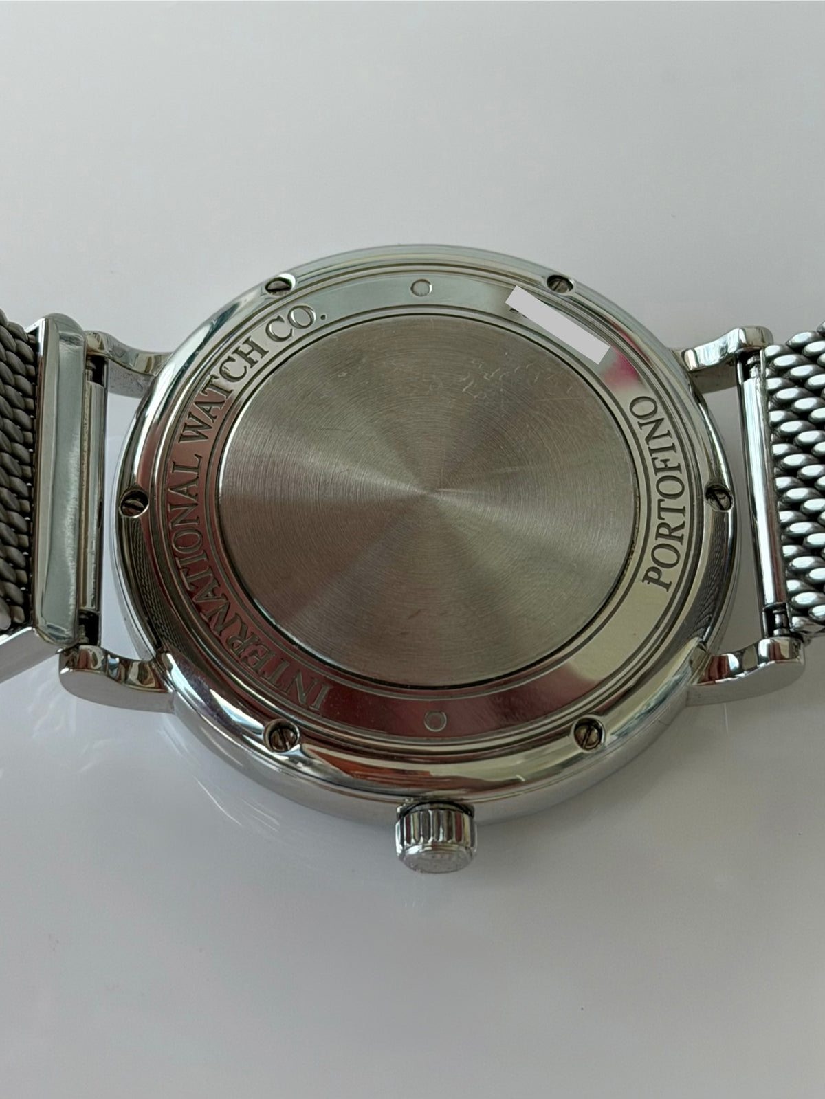 IWC Portofino Black Dial On Mesh Bracelet 2014 with Papers