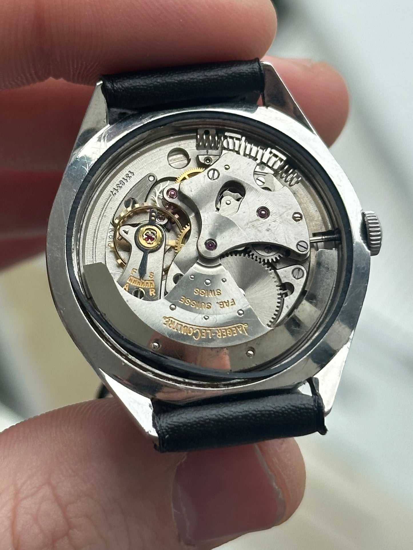 Jaeger Le-Coultre Zebra Date Wheel Sub-Seconds Bumper