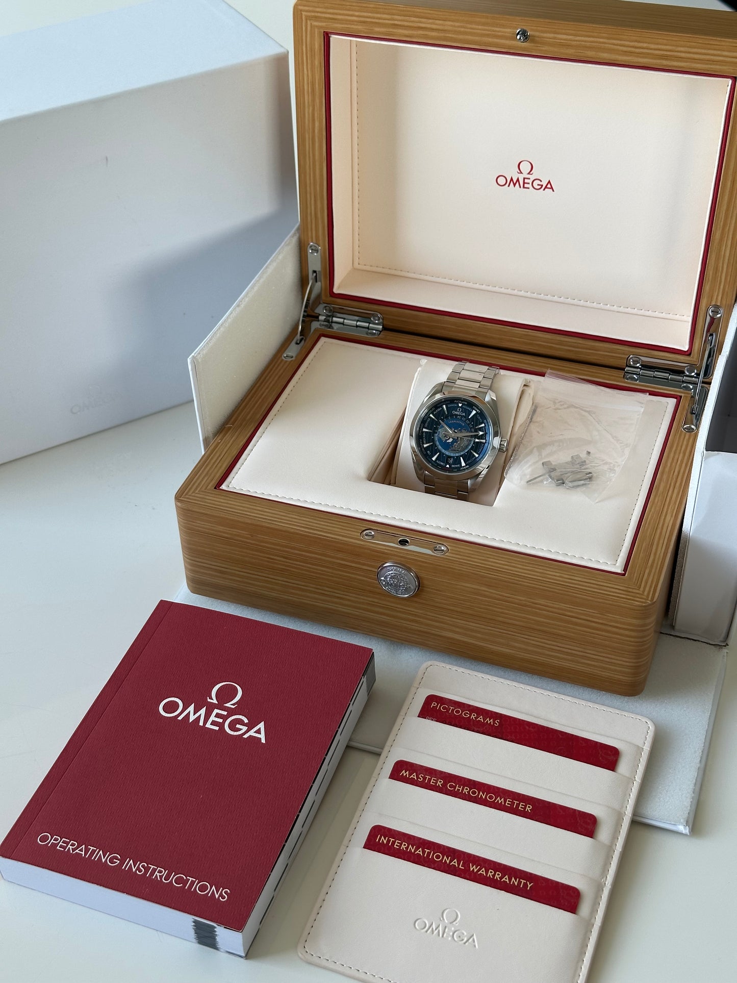 Omega Seamaster Aqua Terra GMT Worldtimer Full Set 2023