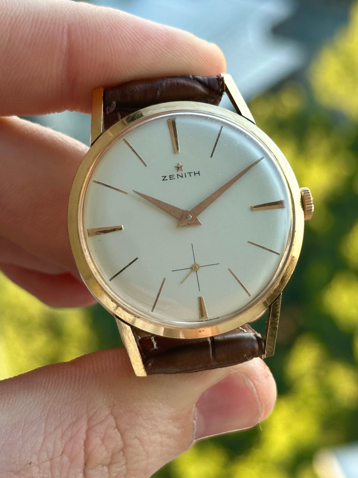 Zenith Stellina 1960s 36mm Solid 18k Gold
