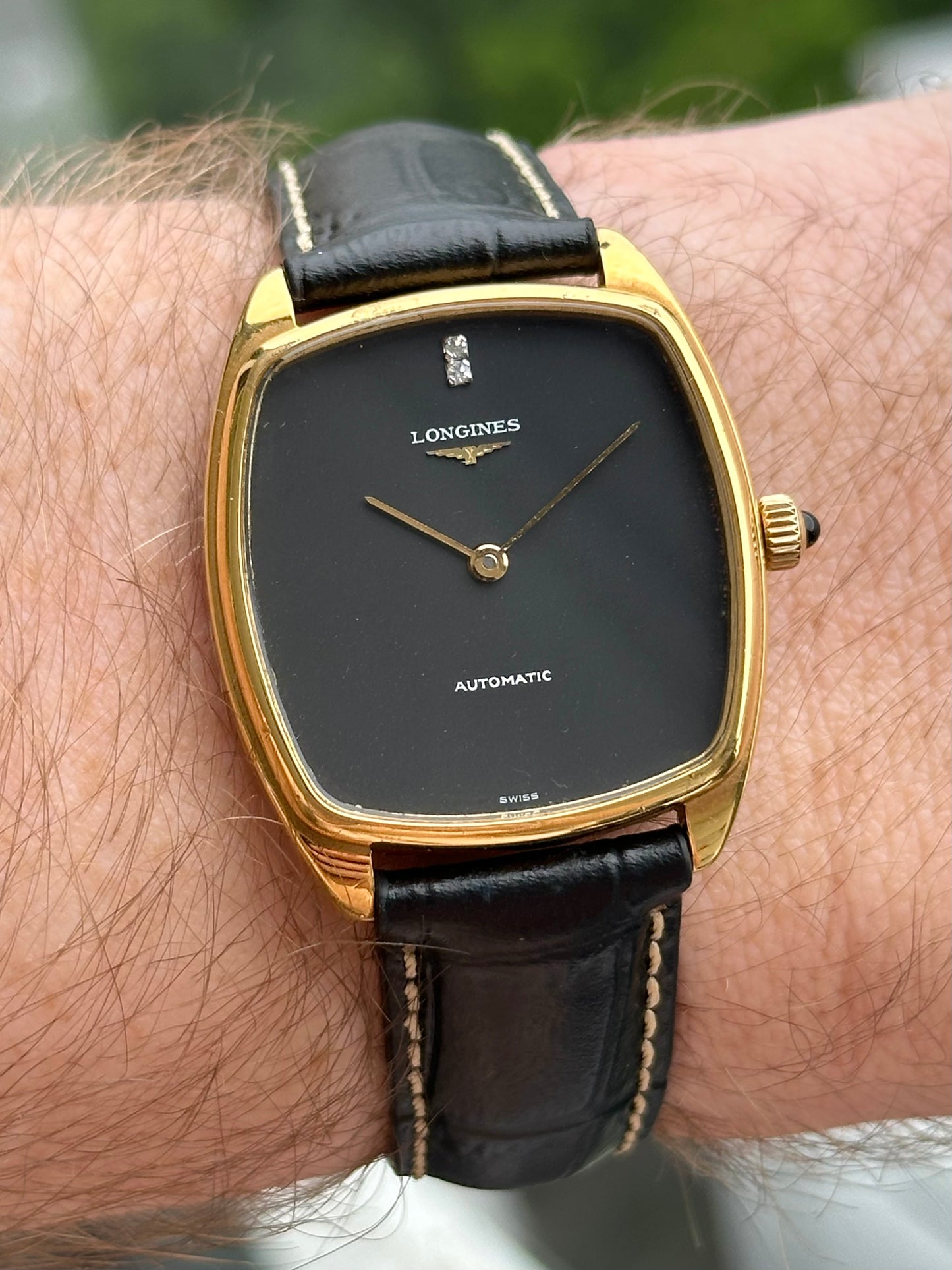 Longines Diamond Marker Black Dial