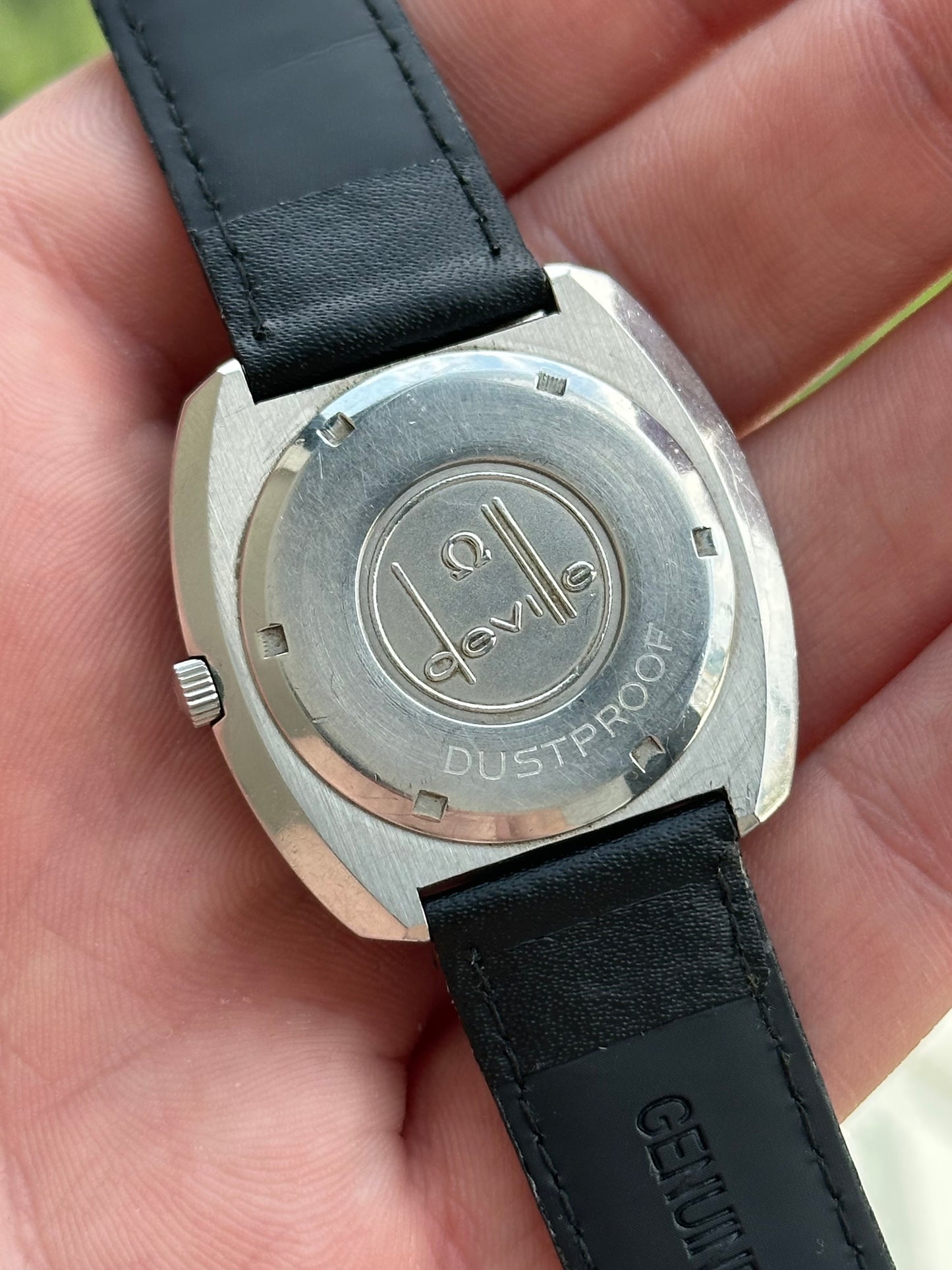 Omega De VIlle Rectangle Case 151.0051 w Buckle 1972