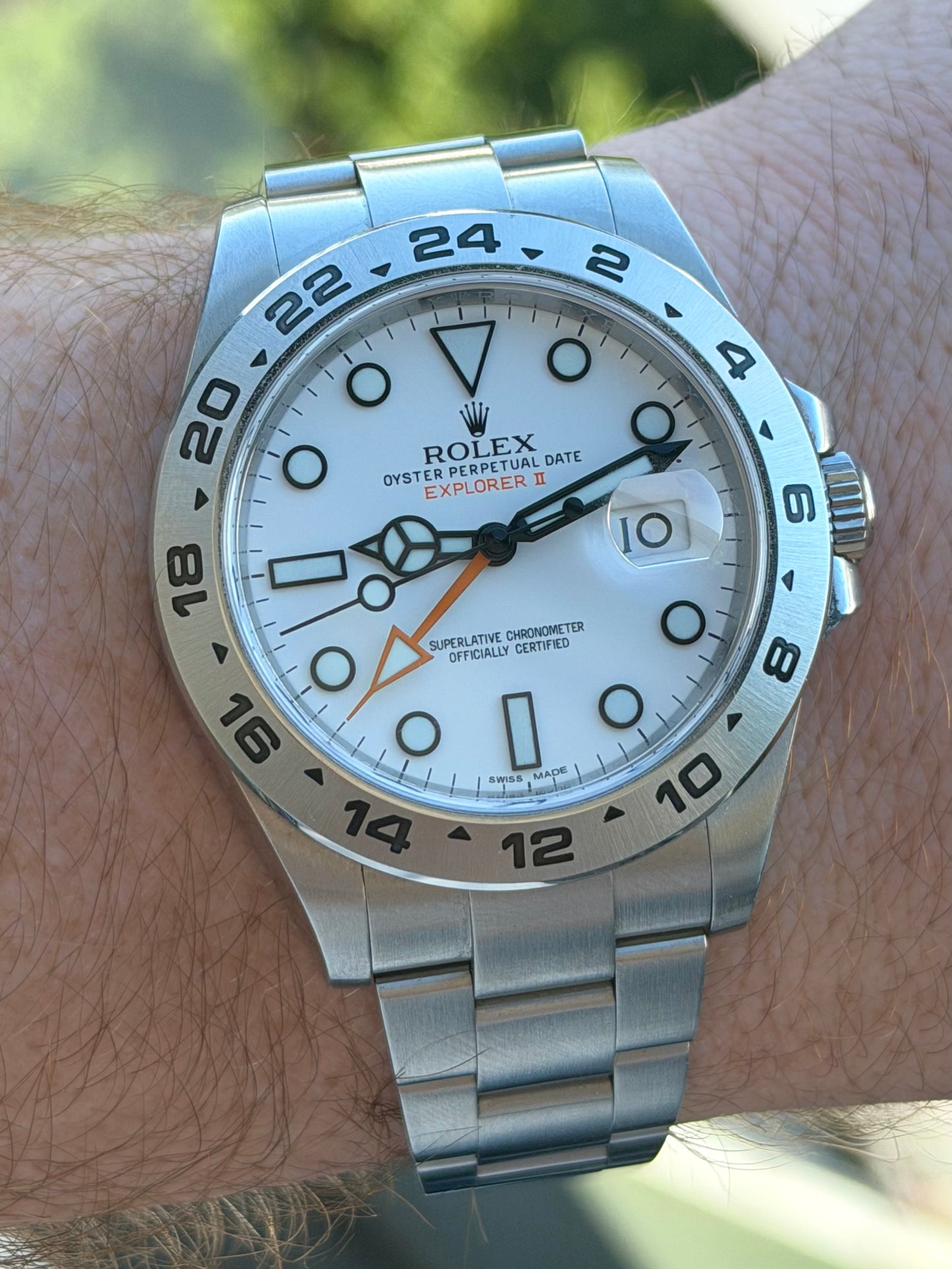 Rolex Explorer II White 42mm 216570 Full Set 2017