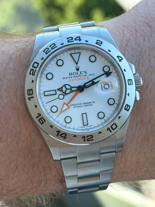 Rolex Explorer II White 42mm 216570 Full Set 2017