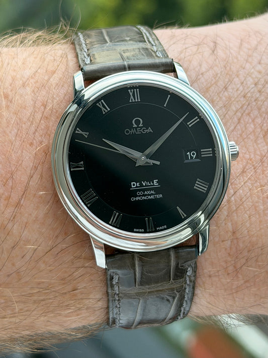 Omega De Ville Prestige Black Dial Full Set 2012