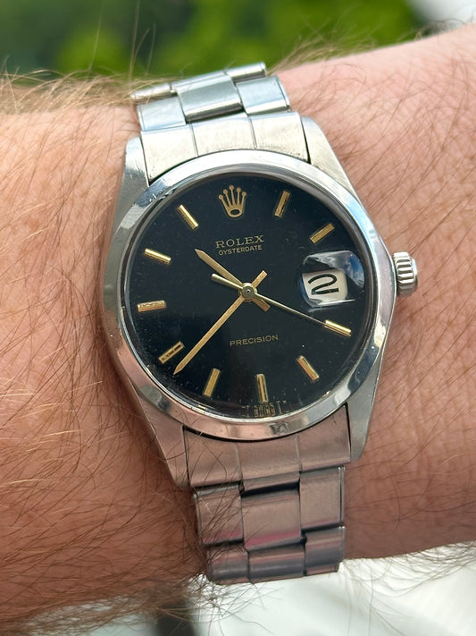 Rolex OysterDate Precision 1972 Full Set Box, Papers and Original Purchase Receipt