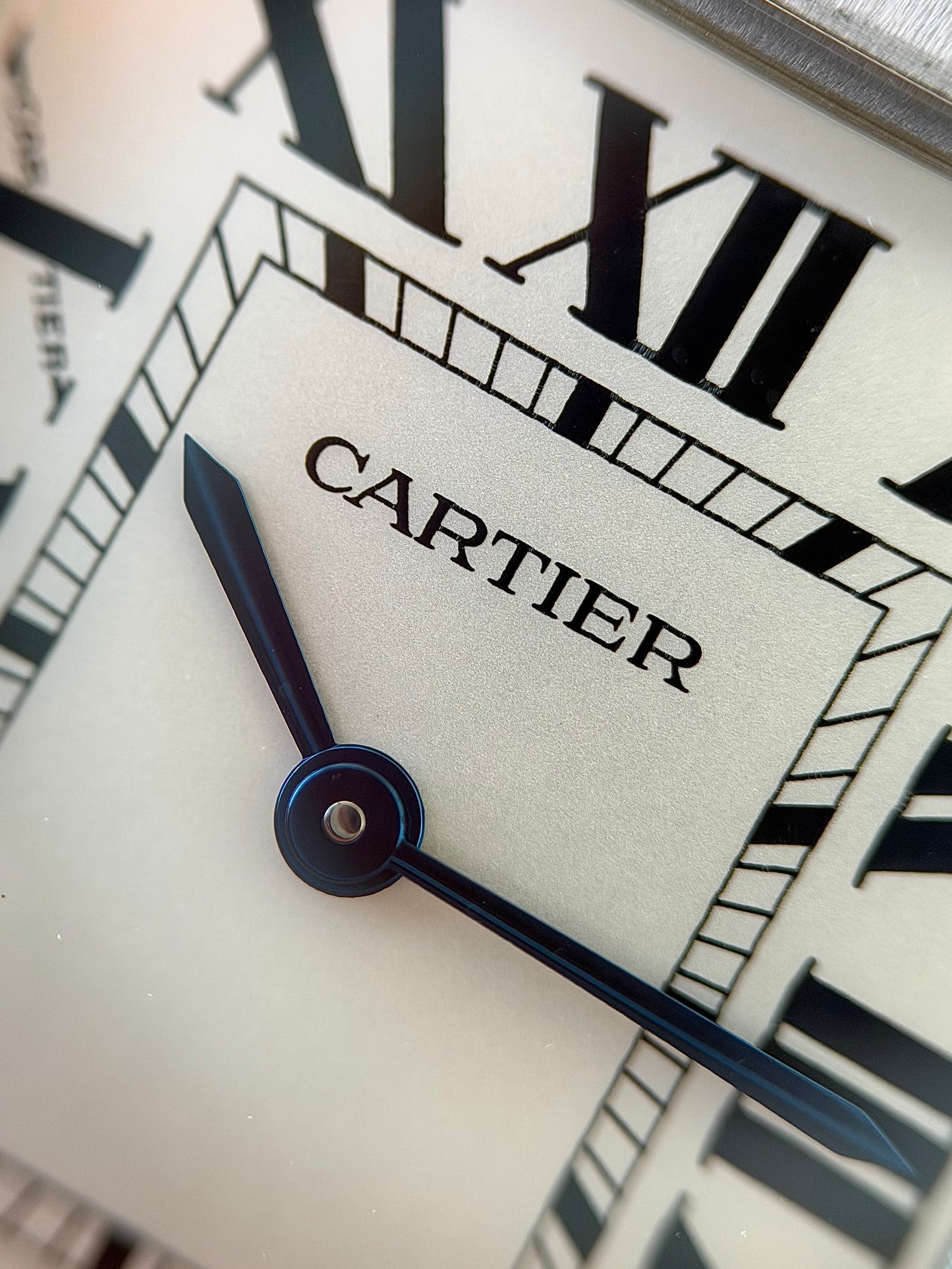 Cartier Tank Solo on Leather with Papers