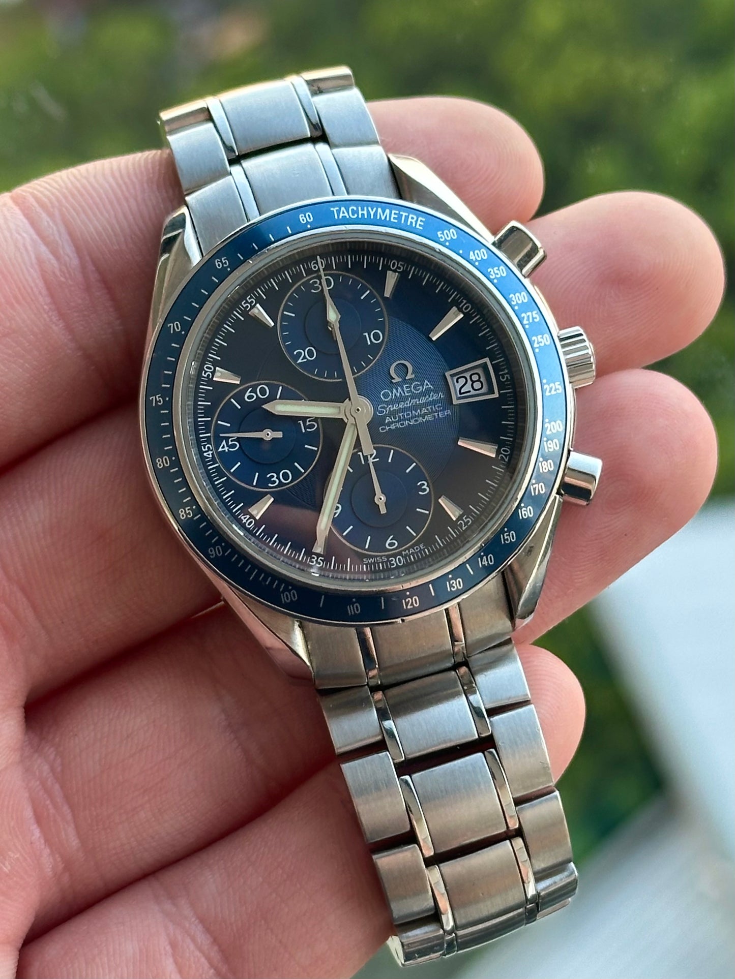 Omega Speedmaster Blue Dial and Bezel 40mm 3212.80