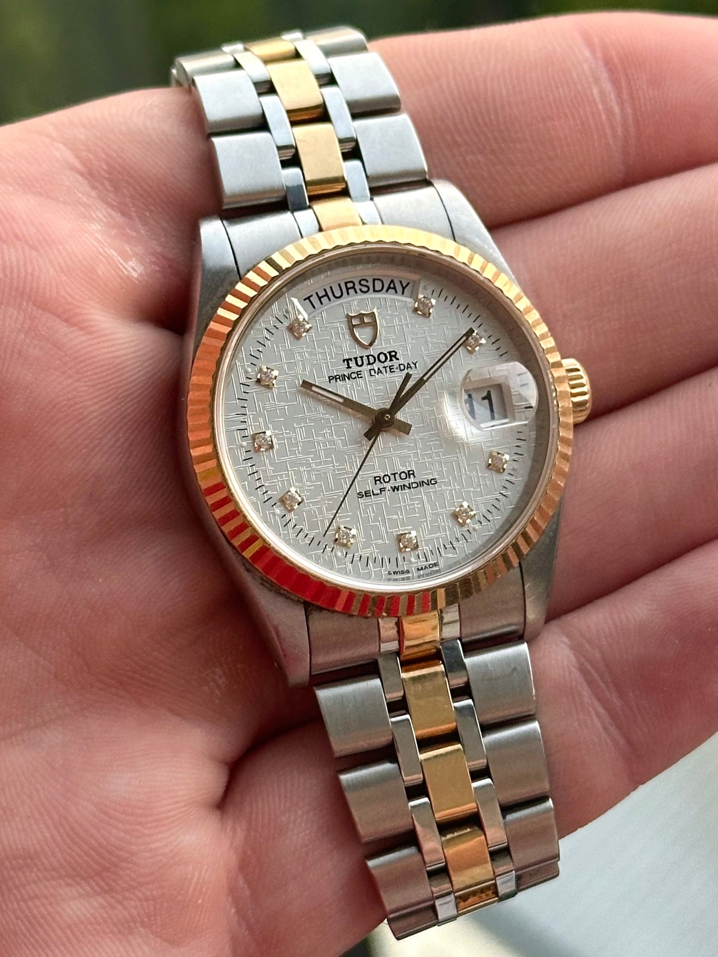 Tudor Date Day Diamond Dial 76213