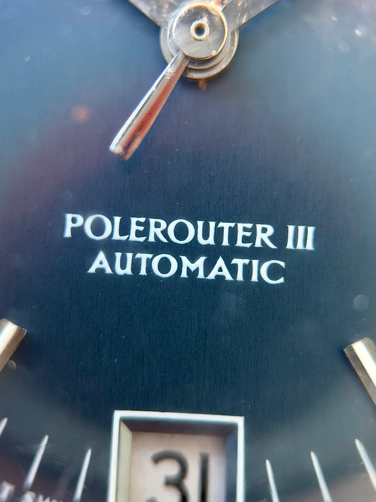 Universal Geneve Polerouter III Blue Dial Micro Rotor