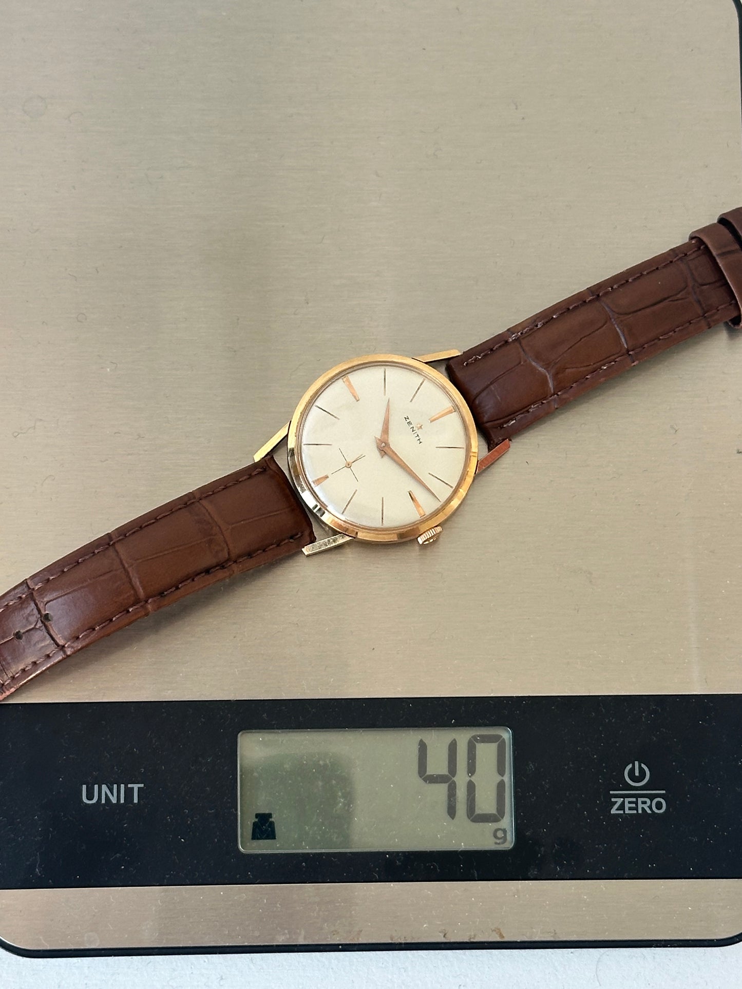 Zenith Stellina 1960s 36mm Solid 18k Gold
