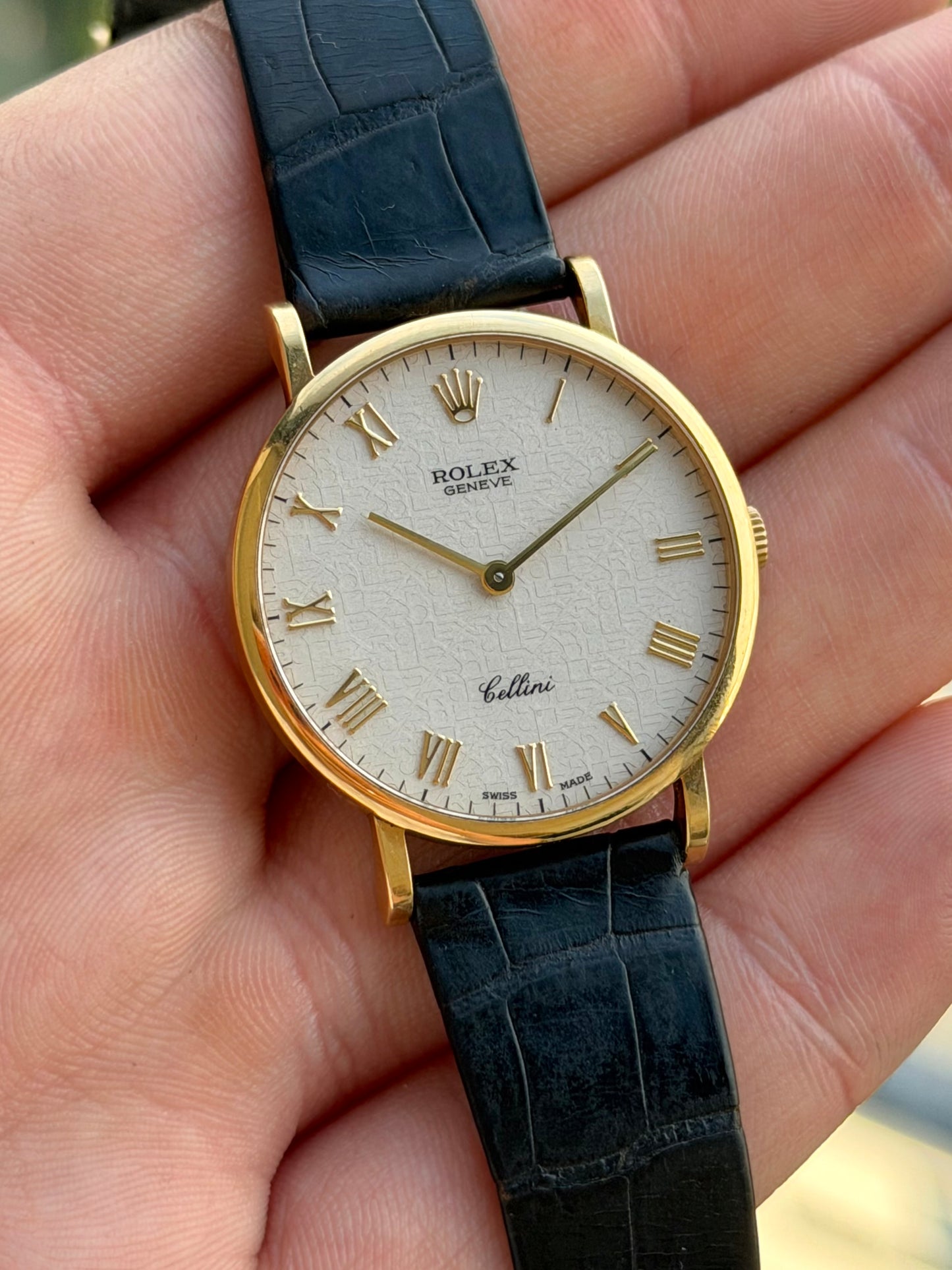 Rolex Cellini White Roman Numeral 5112 with Buckle 1992