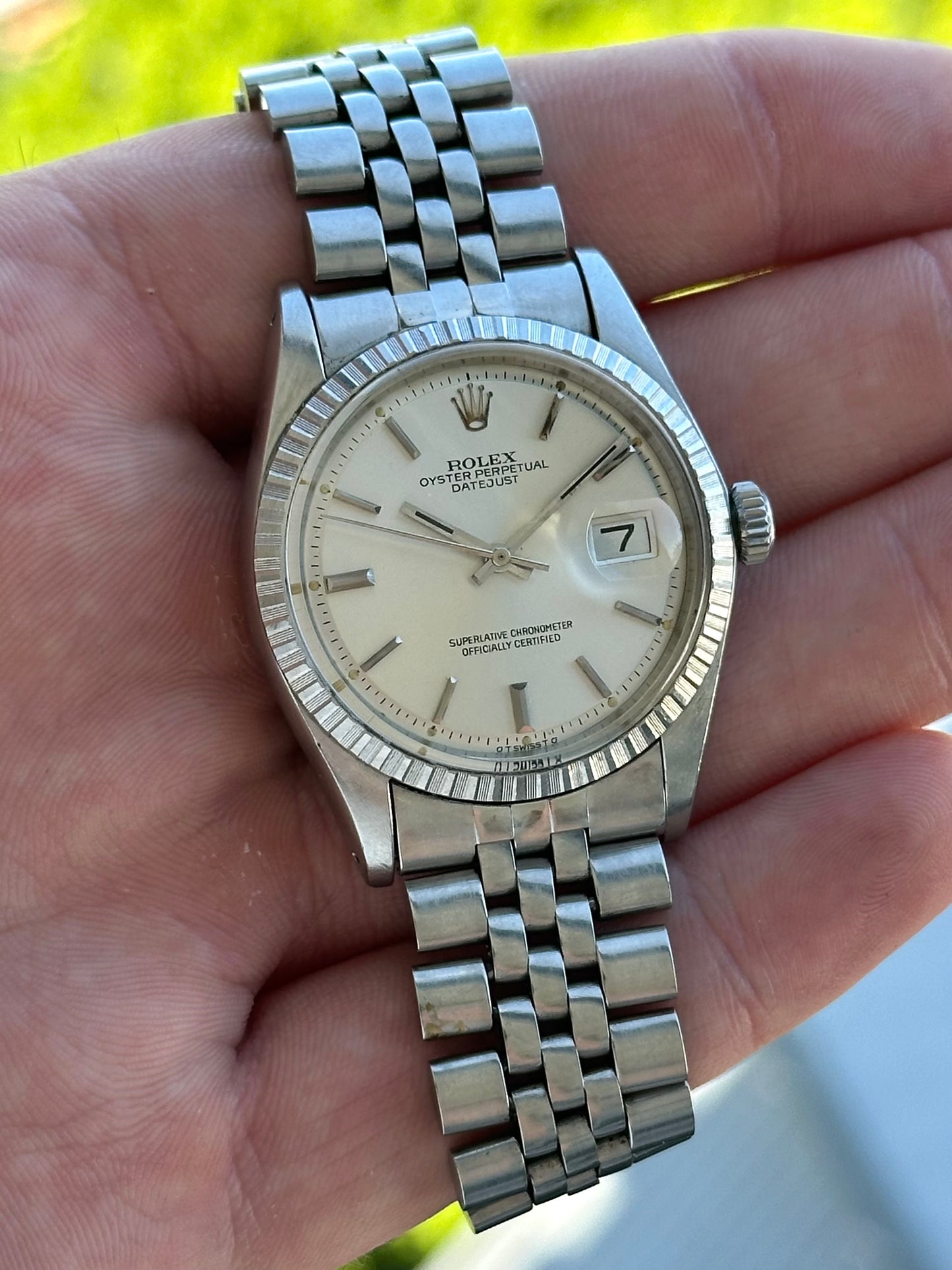 Rolex Datejust Sigma Dial 1603 Rare USA Rolex Bracelet With Papers