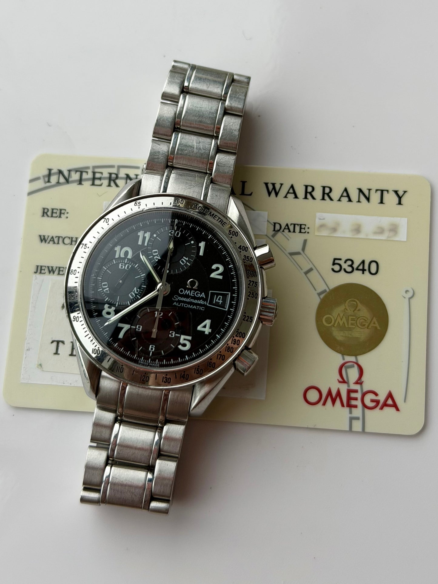 Omega Speedmaster Reduced Black Arabic Numeral Dial 3513.52 JDM
