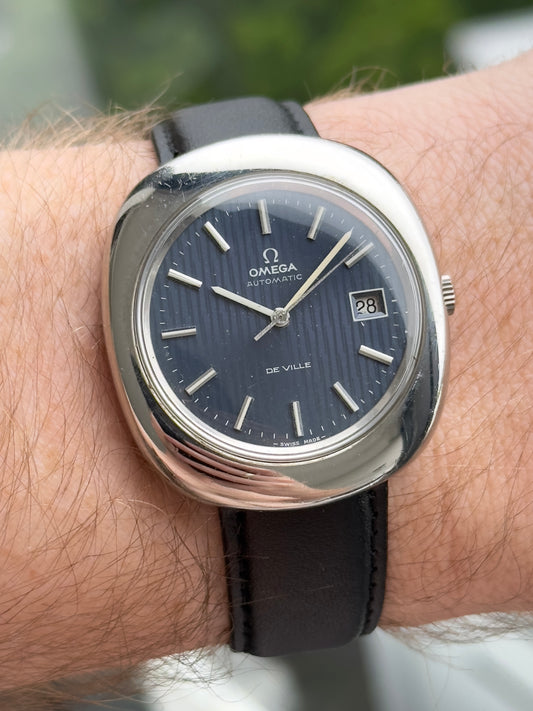 Omega De Ville Jumbo Blue Texture Dial