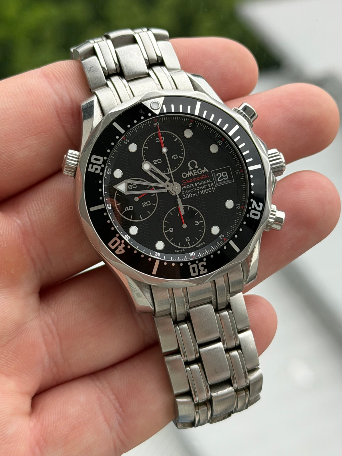 Omega Seamaster 300 Chrono Black 2012 Full Set