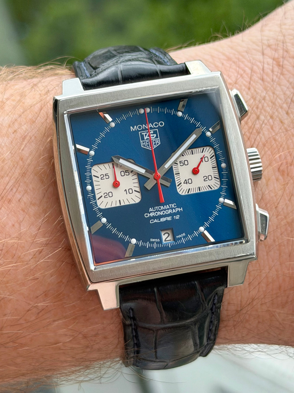 Tag-Heuer Monaco Blue Dial CAW2111 Box and Booklets
