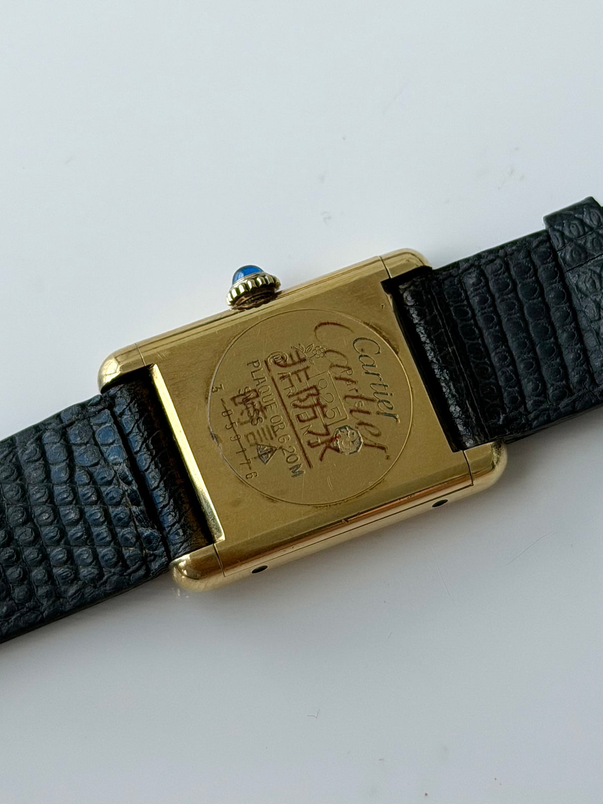Cartier Tank Black Dial Manual Wind