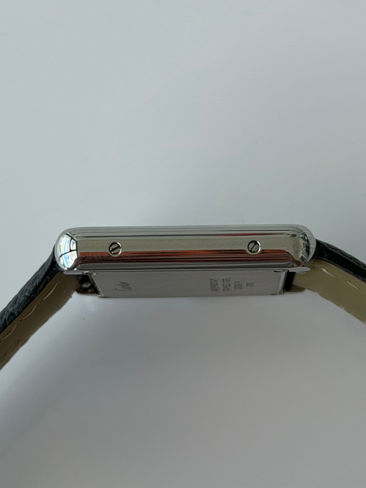 Cartier Tank Solo on Leather with Papers