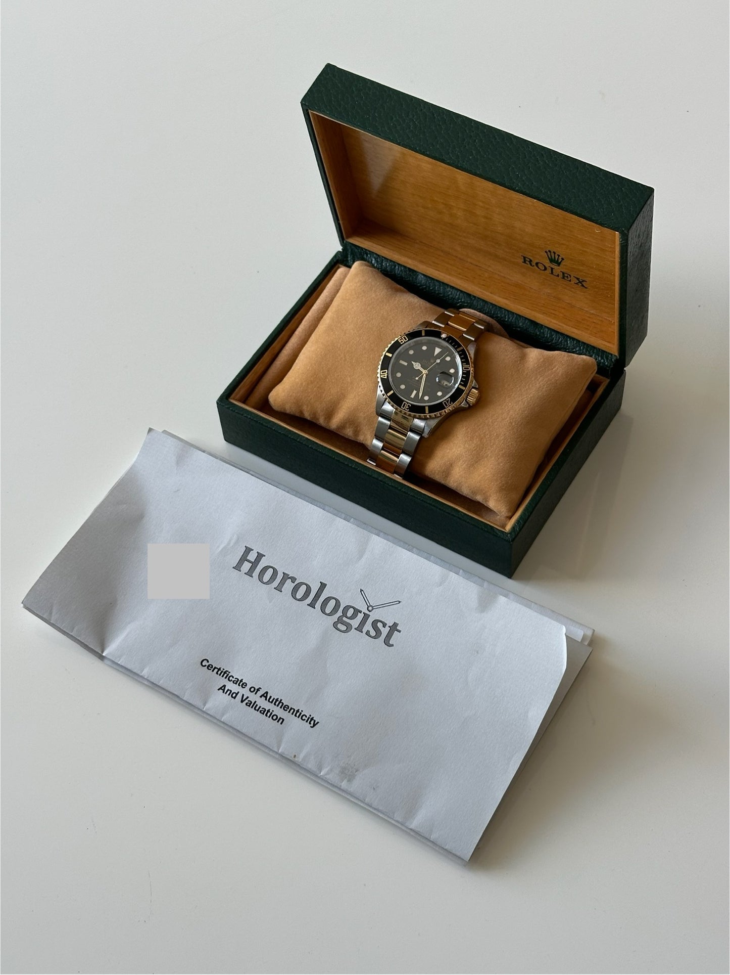 Rolex Submariner Date Two Tone Blacksy 16613 1996