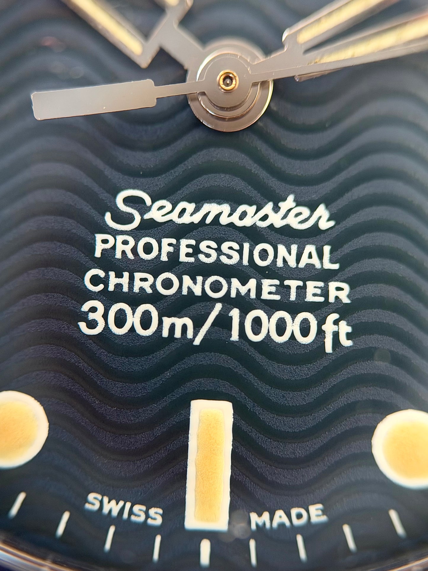 Omega Seamaster 300 Wave Dial 36mm Auto 1994 Full Set