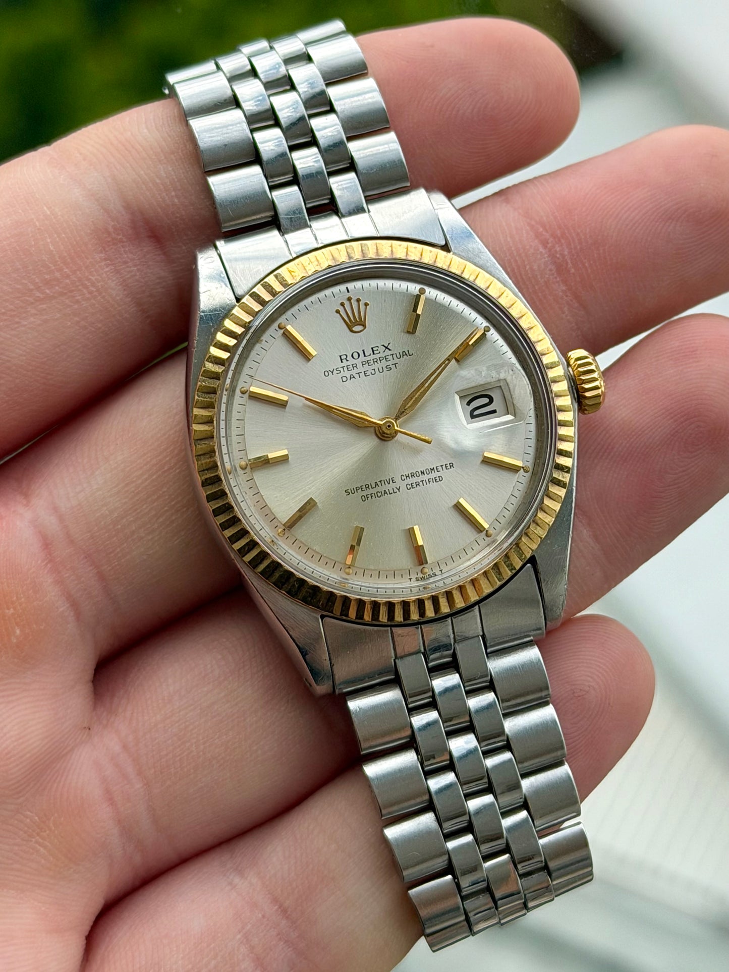 Rolex Datejust 1601 Dauphine Hands Piepan Dial 1964