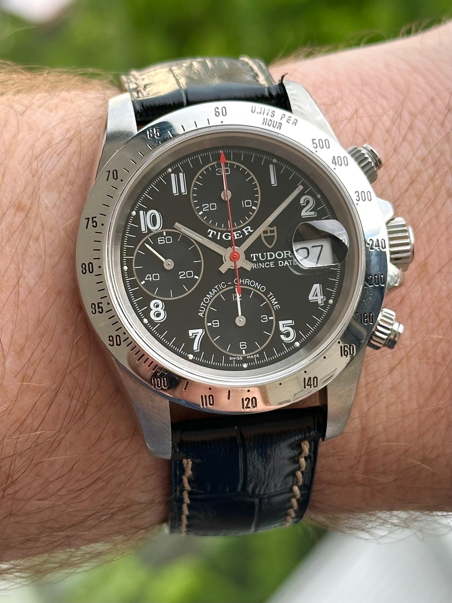 Tudor ”Tiger” Prince Date Chrono 79280 Black Dial