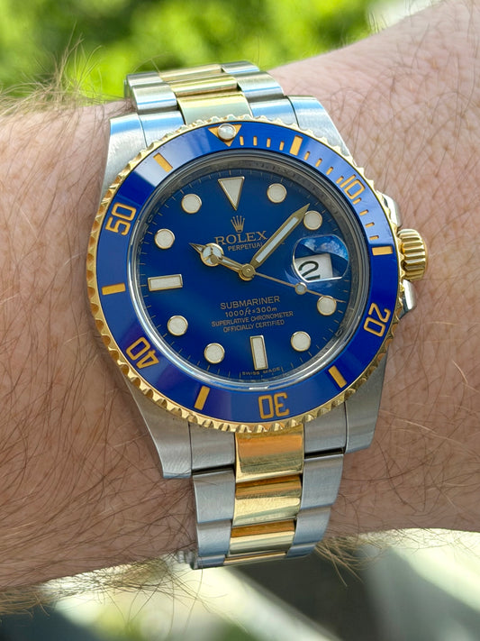 Rolex Submariner Ceramic Blusey “Flat Dial” 2012 Full Set