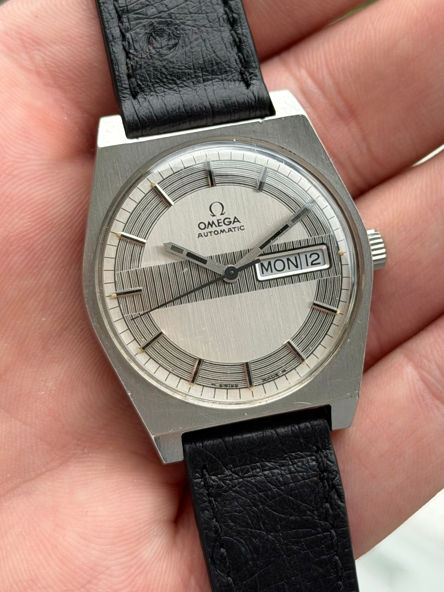 Omega Rare Barcode Racing Dial 166.0141