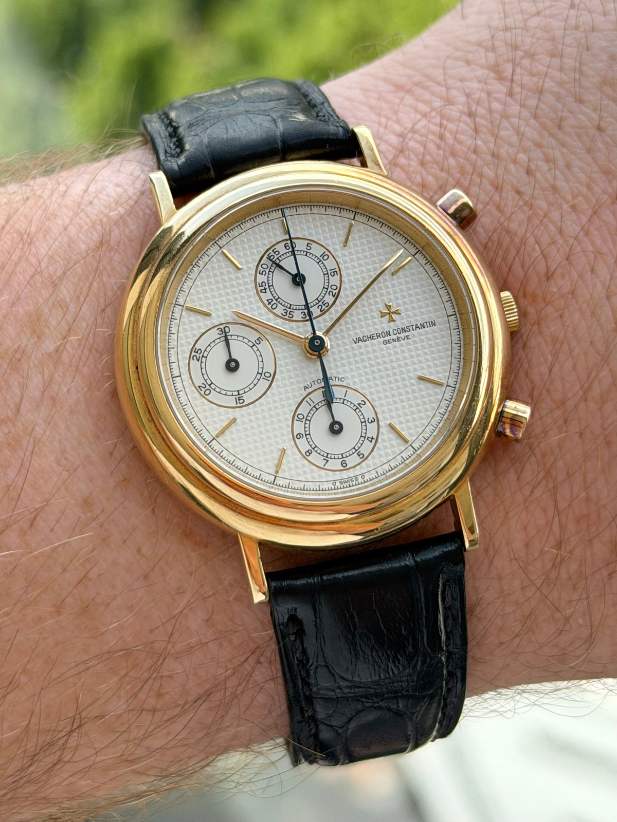 Vacheron Constantin Les Historiques Chronograph 18K Yellow Gold 1990s