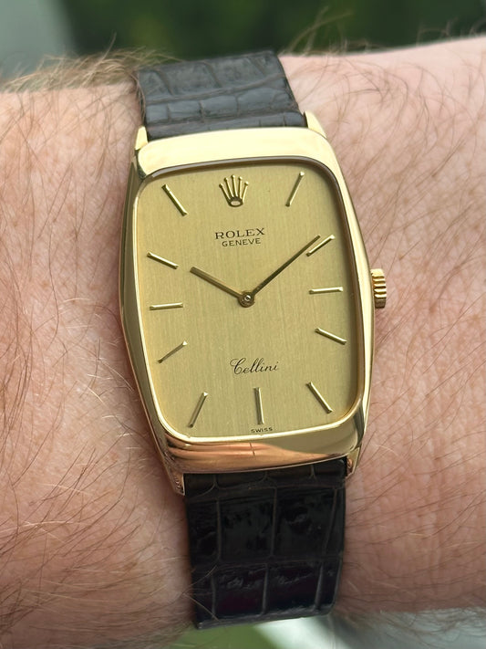 Rolex Cellini Rectangle Case 18k Gold 1995