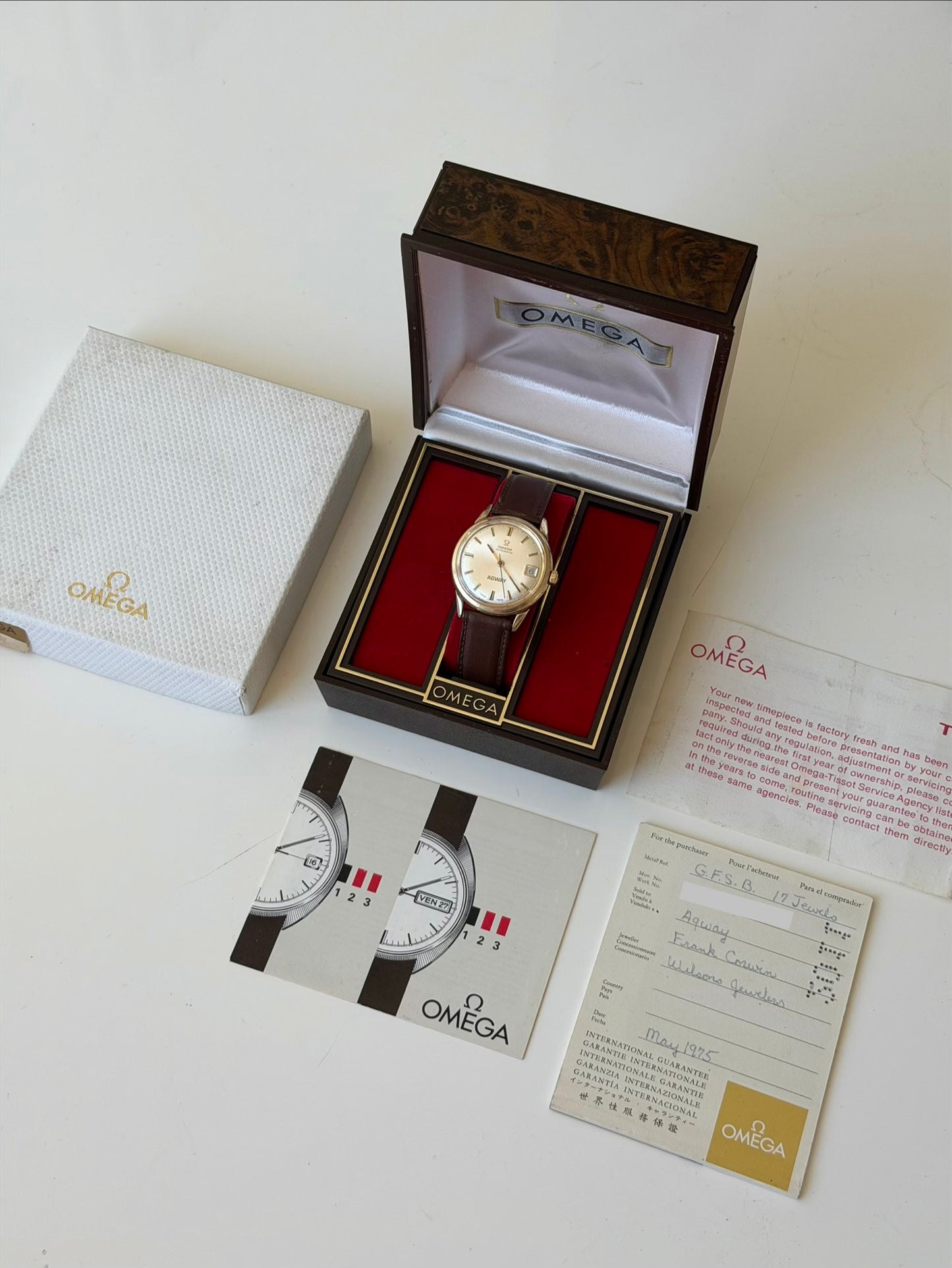 Omega AGWAY Dial Full Set 1975