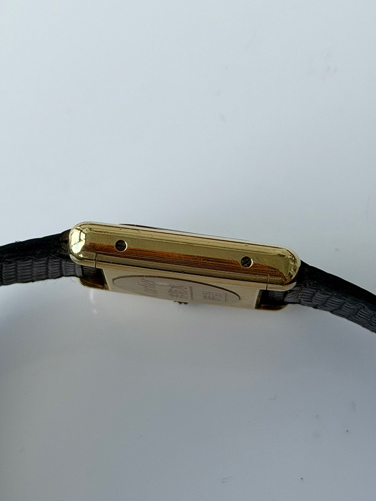 Cartier Tank Black Dial Manual Wind