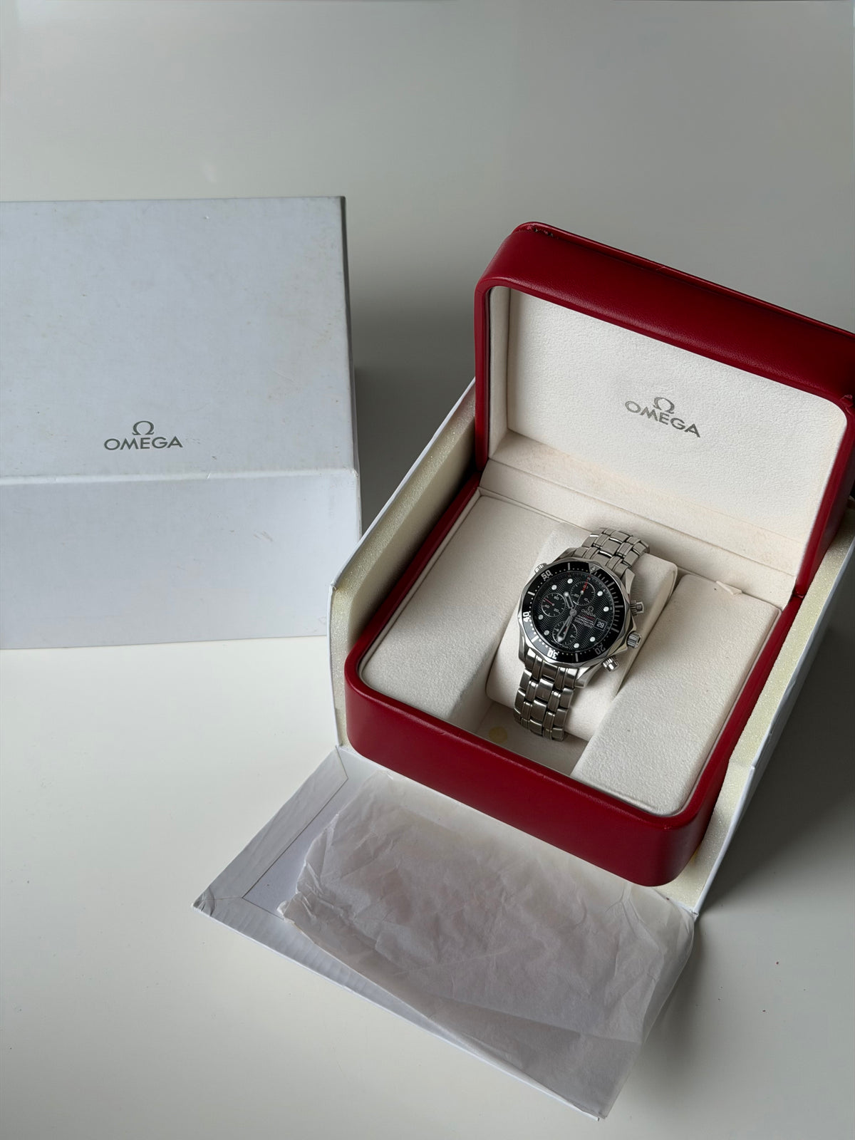 Omega Seamaster 300 Chrono Black 2012 Full Set