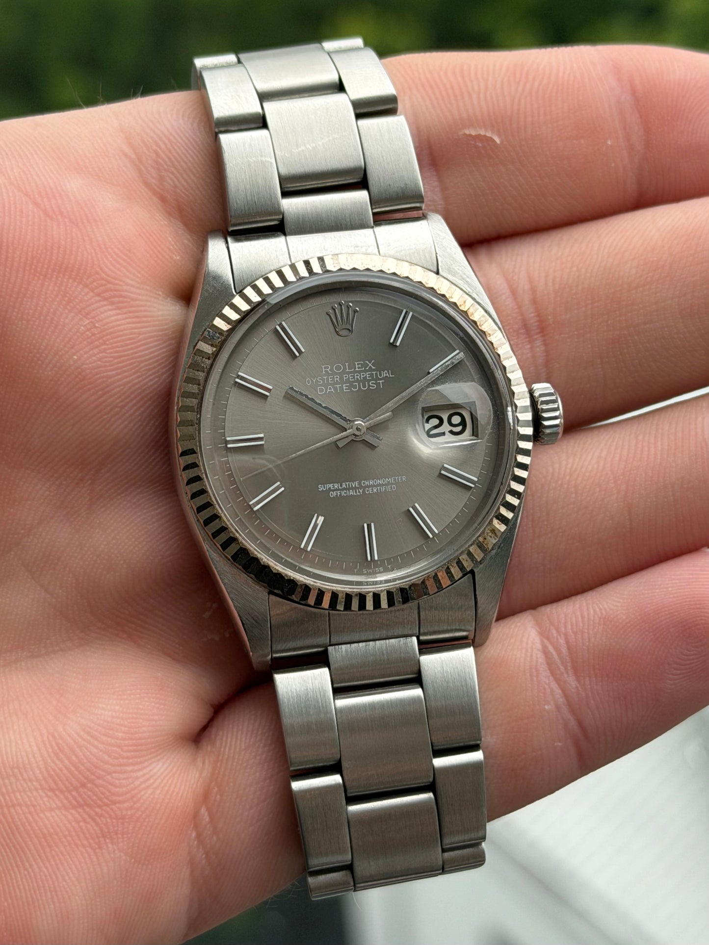 Rolex Datejust 1601 Grey Wideboy Ghost Dial 1966