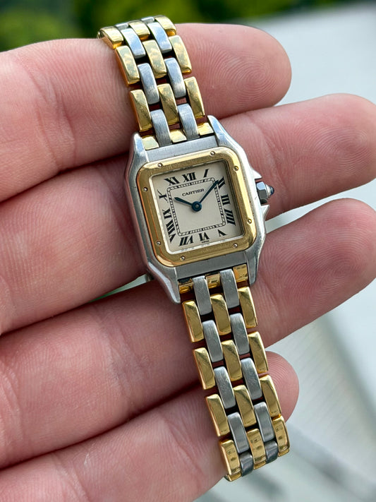 Cartier Panthere Ladies SM 3-Row Bracelet with Box
