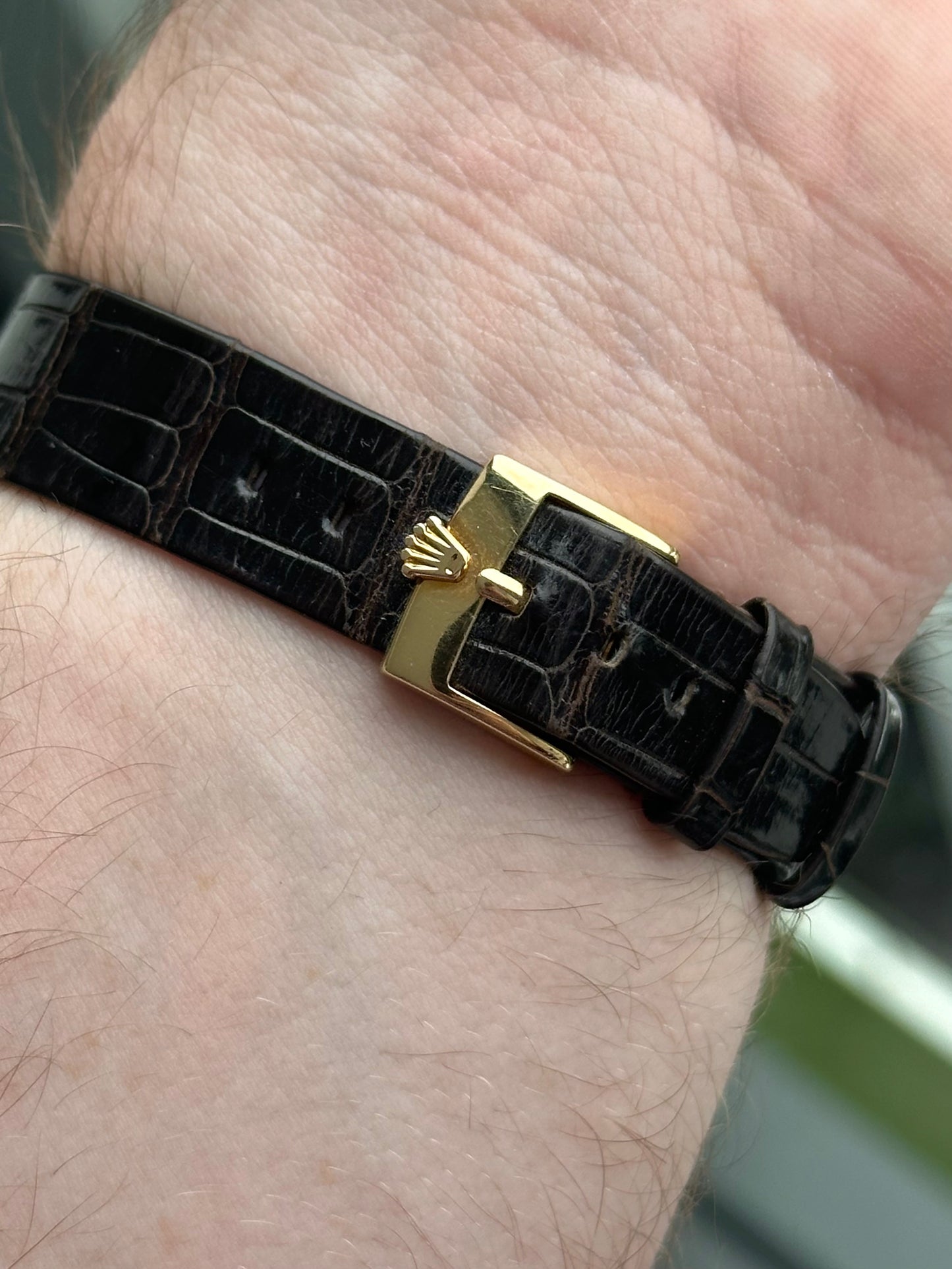 Rolex Cellini Rectangle Case 18k Gold 1995