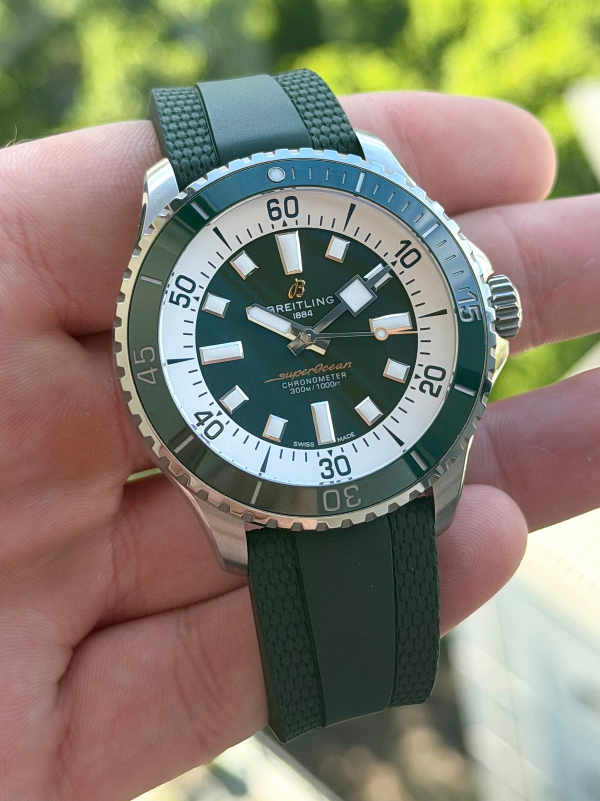 Breitling Superocean 44 Green Full Set 2024