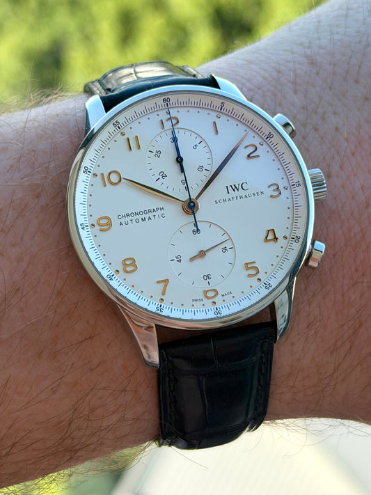 IWC Portuguese Chrono Silver Dial IW371445